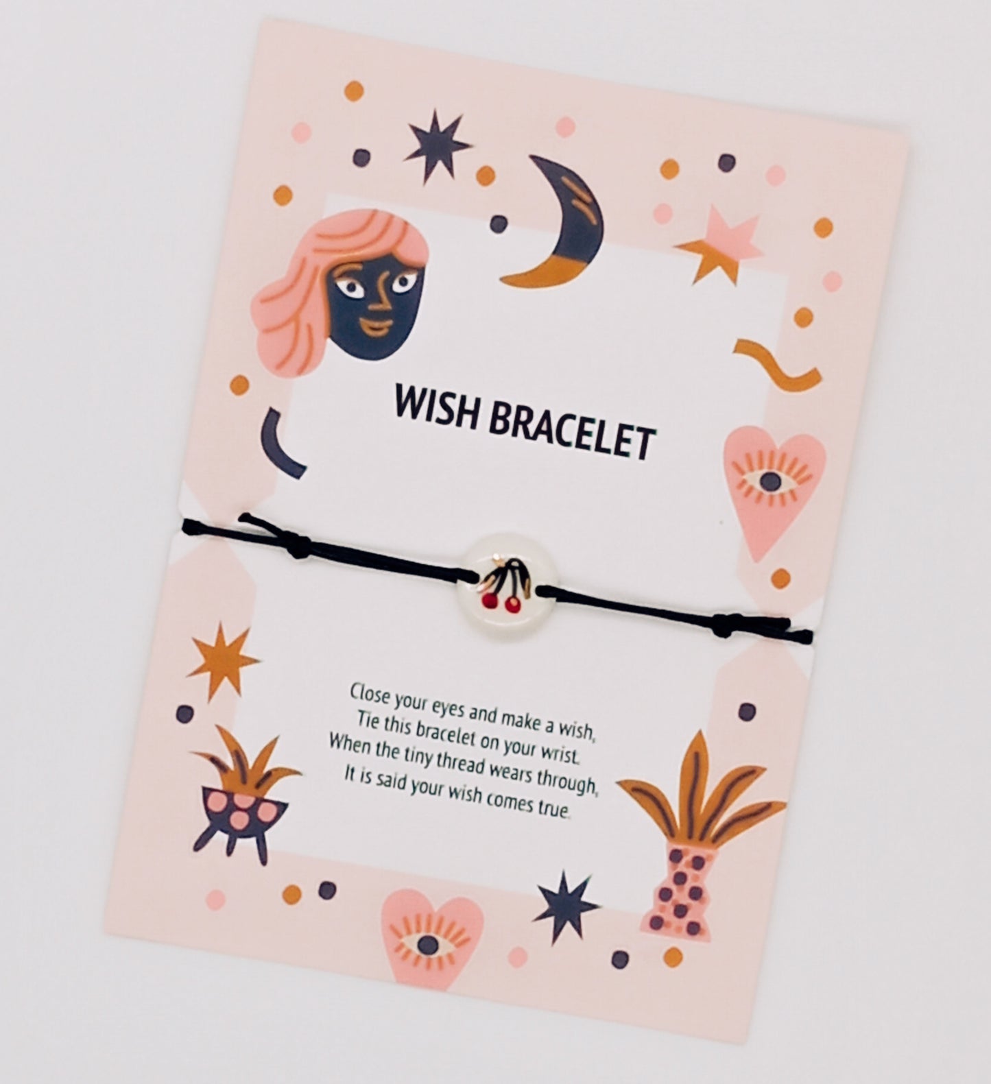 Bracelet with sliding knots, 🍒