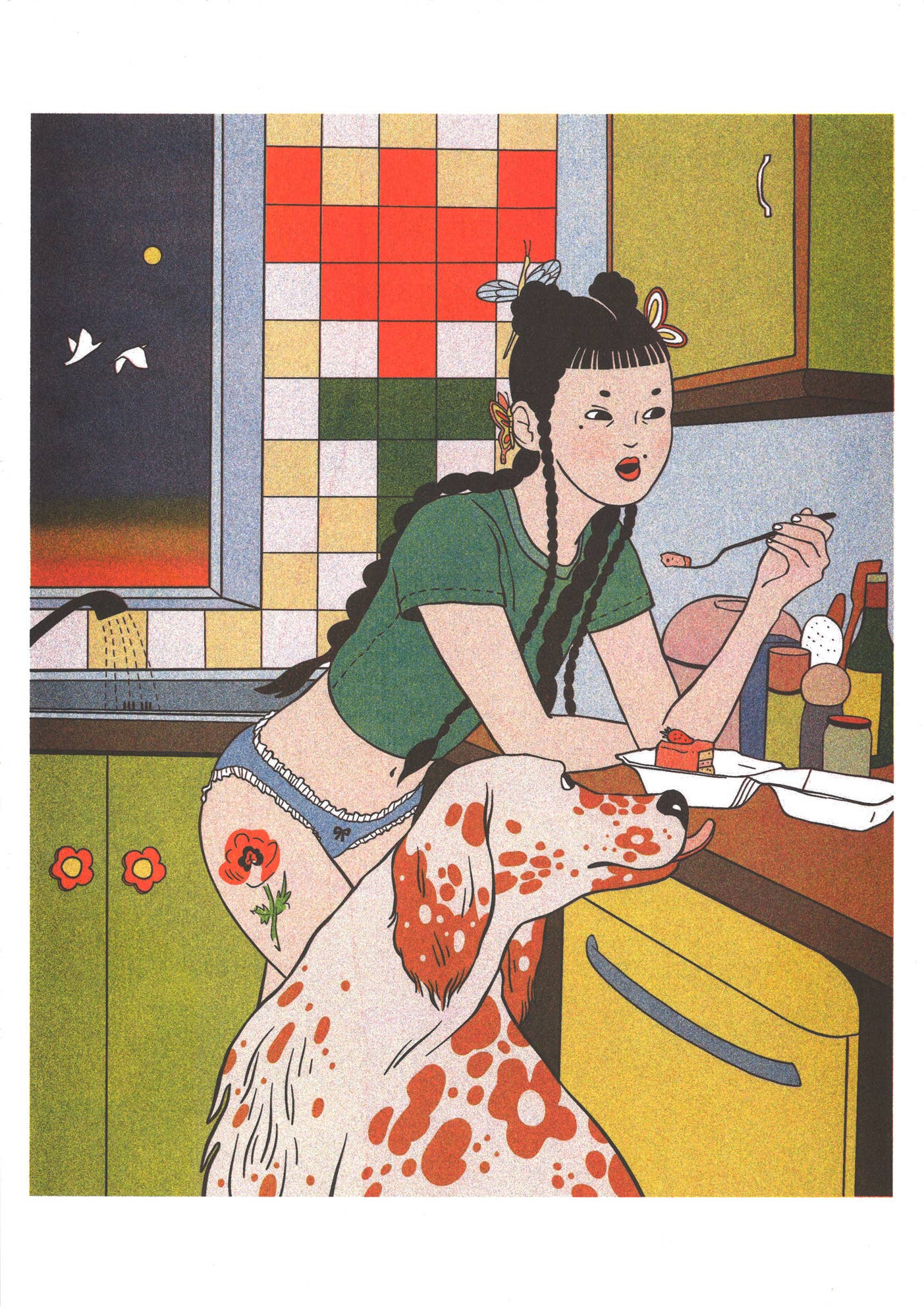 Sunny Wu – Midnight Snacks – Artprint A3