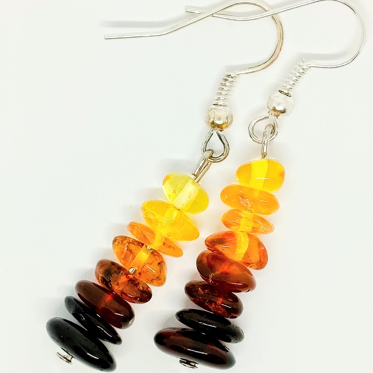 Amber earrings "Ombre"