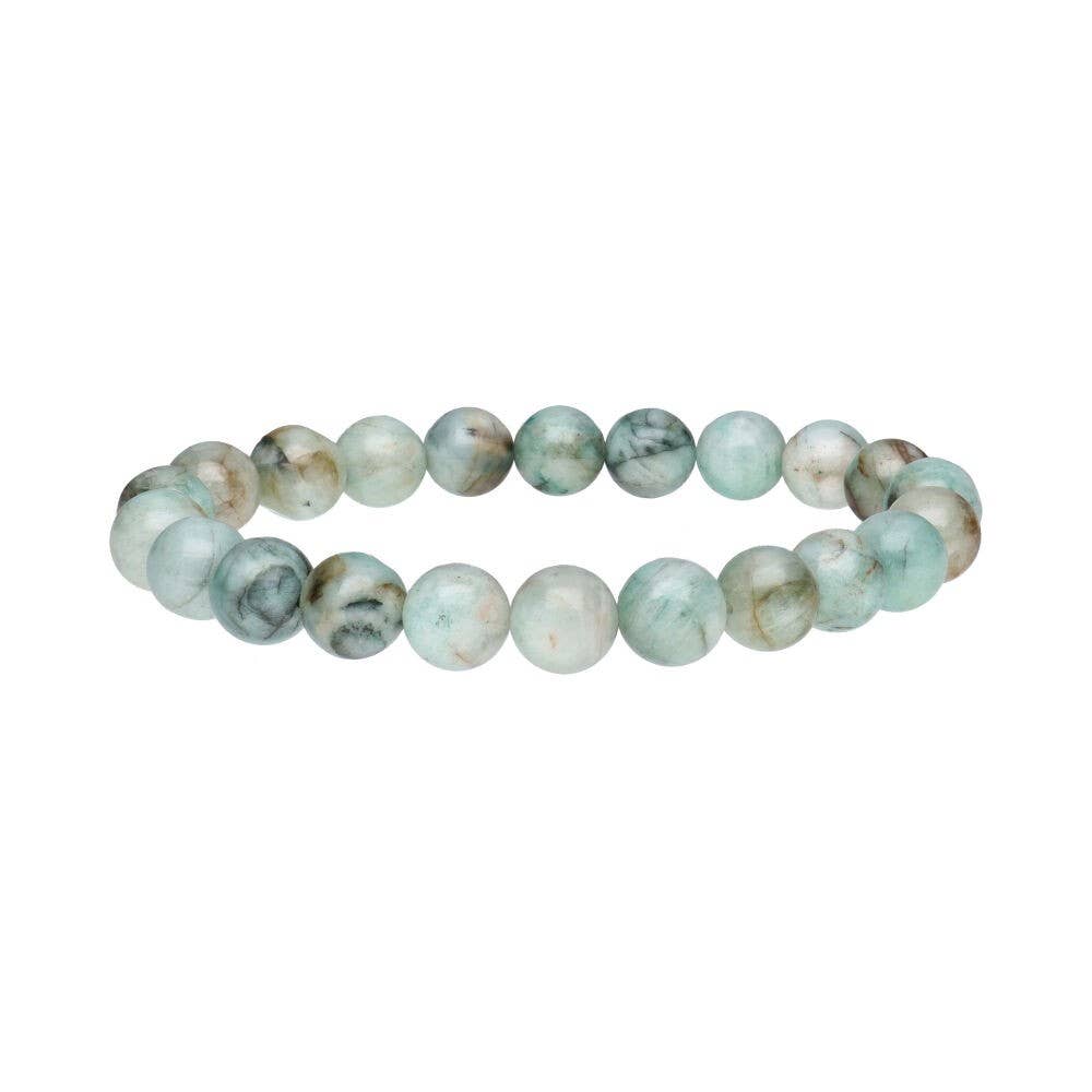 Armband mit Smaragdperlen 8mm