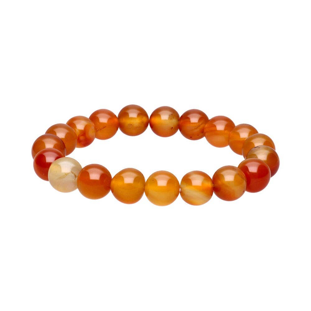 Karneolarmband, 10mm