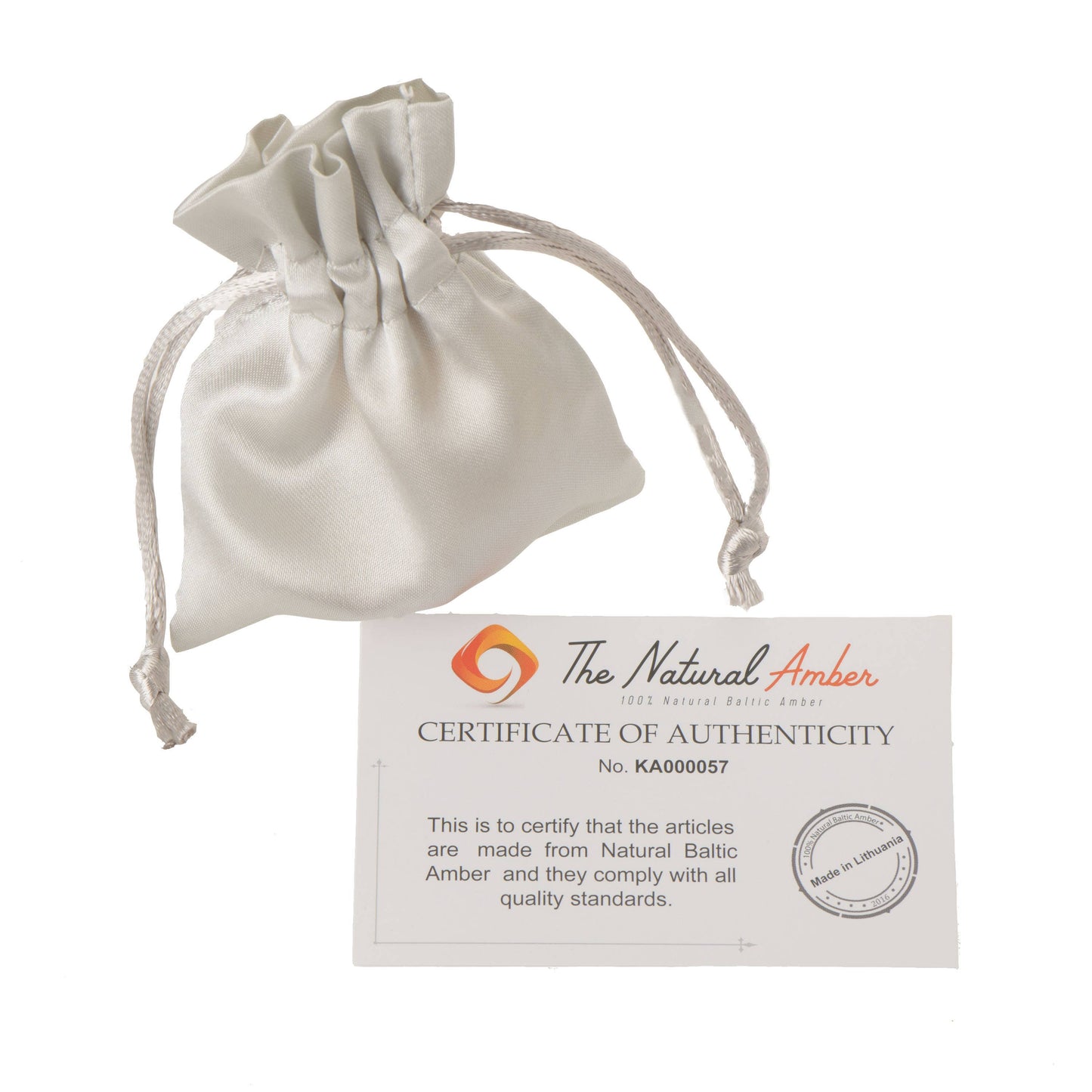 polished amber bead necklace, cognac