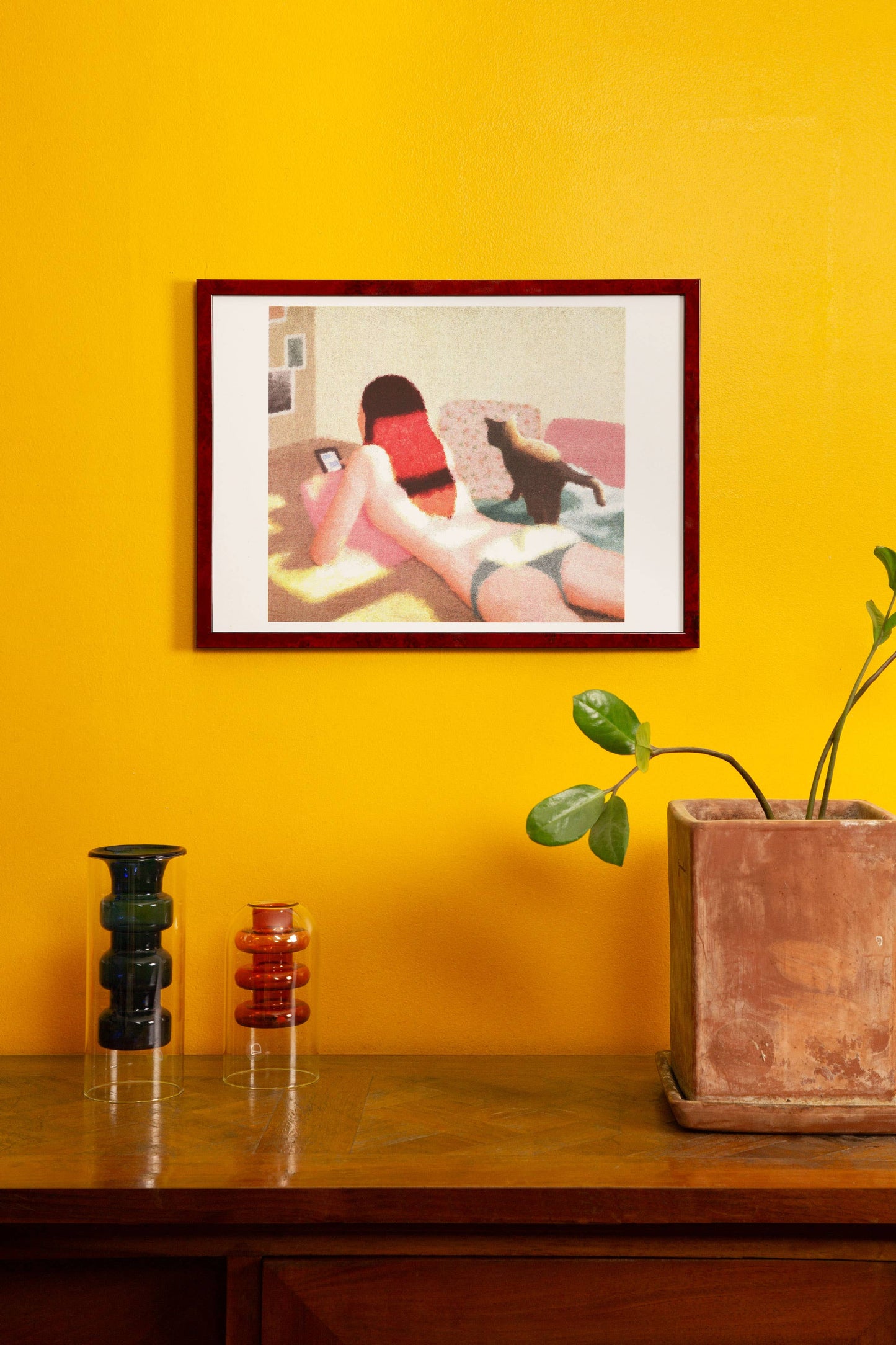 Saho Wajimaya – Gerade aus dem Bad – Artprint A3