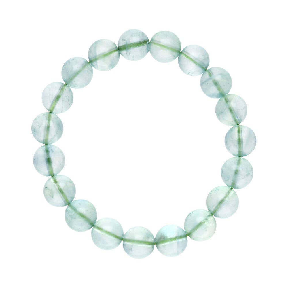 grünes Fluorit-Armband, 10mm
