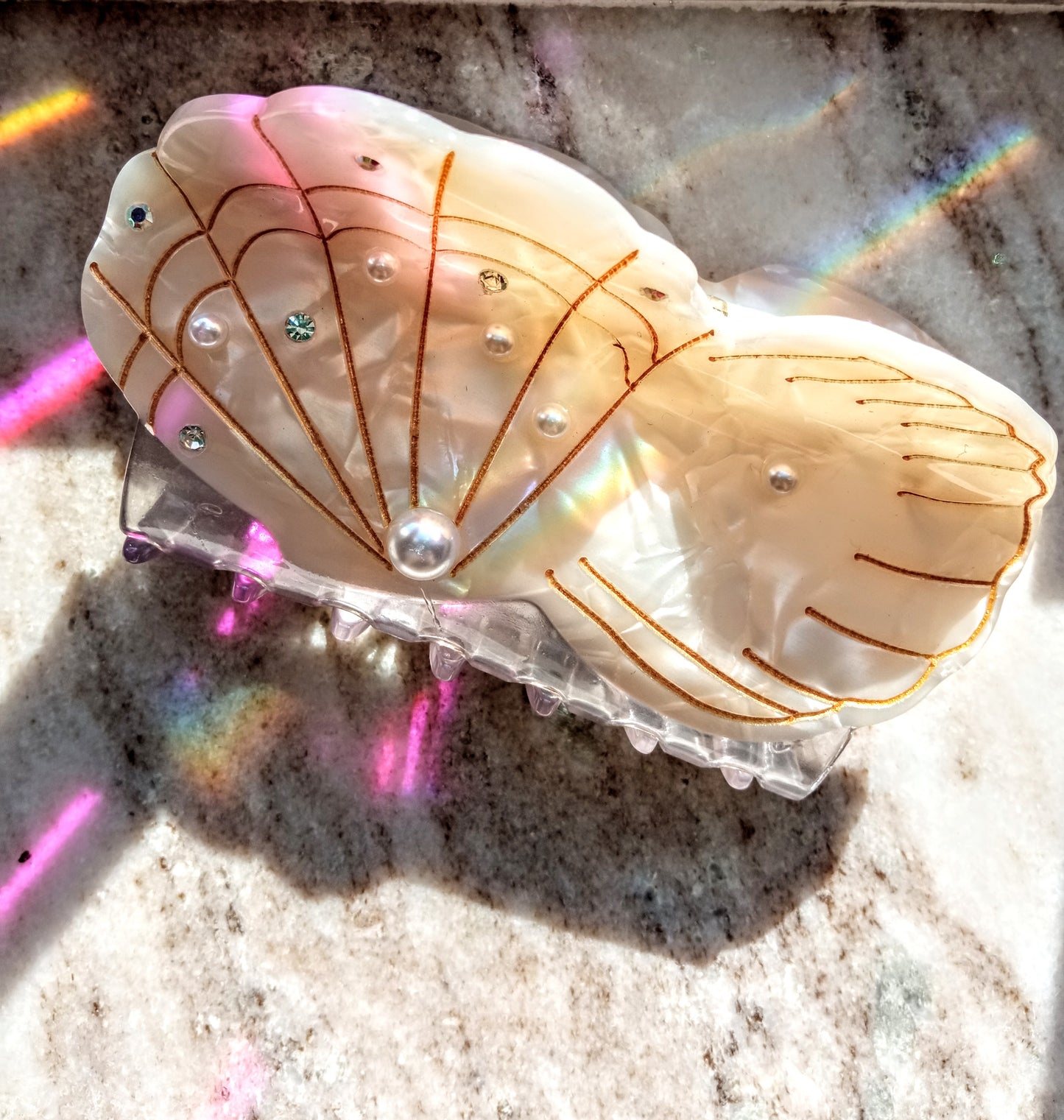 Pince à cheveux "Coquille" XL