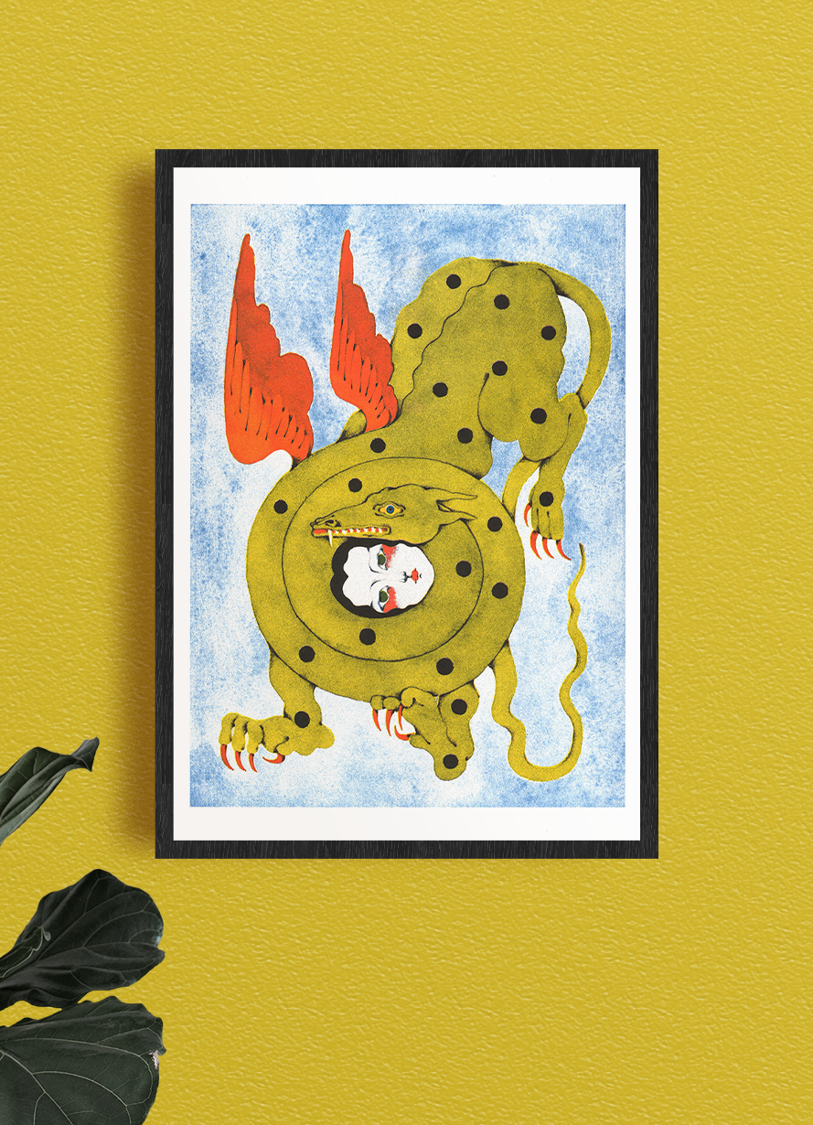 Lou Benesch A3 Poster – The Kiss