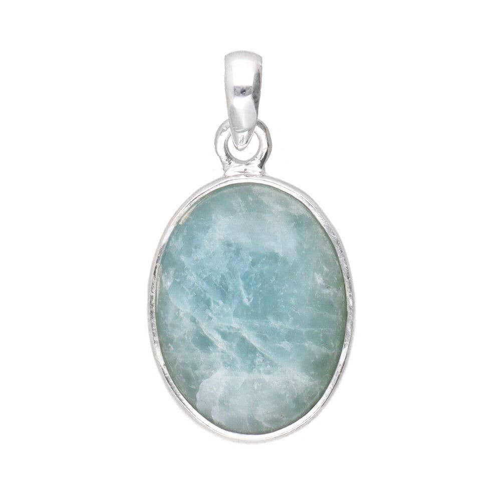 Oval Aquamarin-Set in 925er Sterlingsilber
