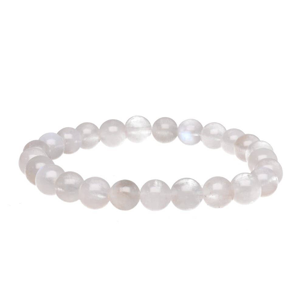 Mondstein-Armband mit 8 mm Perlen
