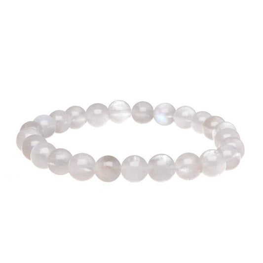 Moonstone bracelet with 8 mm beads